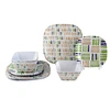 square melamine dinner set